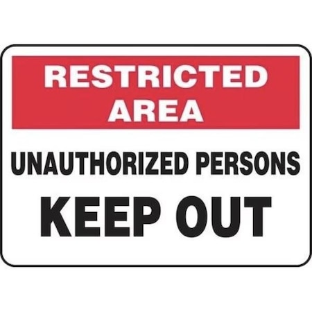 Accuform RESTRICTED AREA SAFETY SIGN UNAUTHORIZE MADM906XL